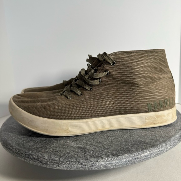 Nobull Trainers Sneakers Tennis’s Shoes 10.5 Green Tan Canvas main image 10
